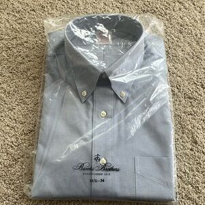 Brooks Brothers Madison Blue Shirt 16 1/2 - 34